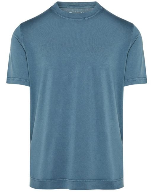 Fedeli Blue Extreme Cotton T-shirt for men