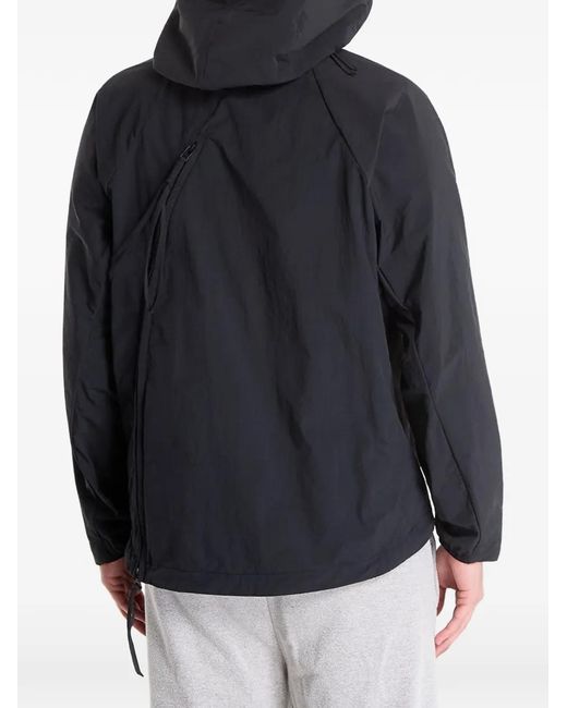 Post Archive Faction PAF Blue Asymmetric-Zip Jacket for men