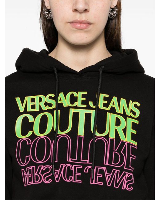 Versace Hoodie Met Logoprint in het Black