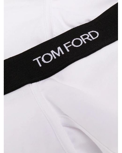 Tom Ford White Logo-Waistband Boxer Shorts (Set Of Two) for men