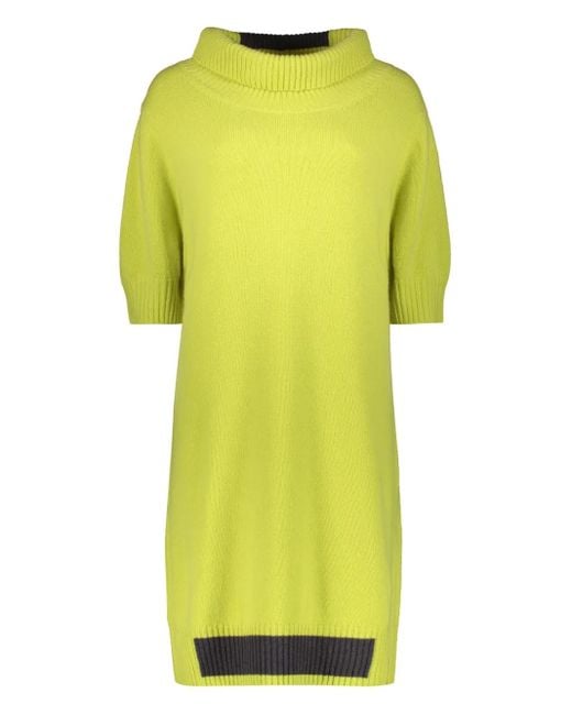 Lorena Antoniazzi Yellow Knitted Midi Dress