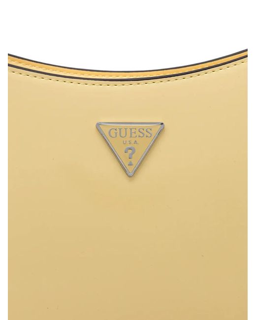 Guess Natural Arnela Triangle-Logo Shoulder Bag