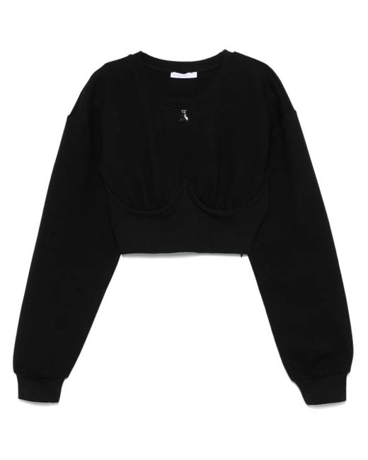 Felpa Crop di Patrizia Pepe in Black