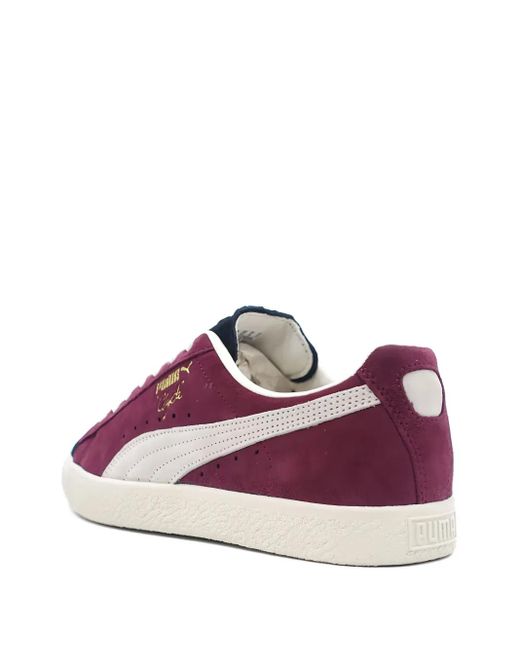 PUMA Purple Clyde Og Panelled Sneakers