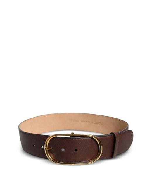 Dolce & Gabbana Brown Ceinture En Cuir À Boucle Ovale for men