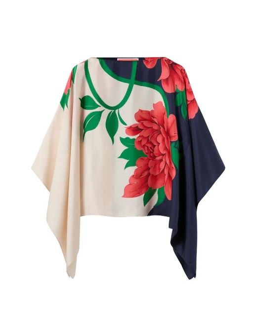 LaDoubleJ White Floral Blouse