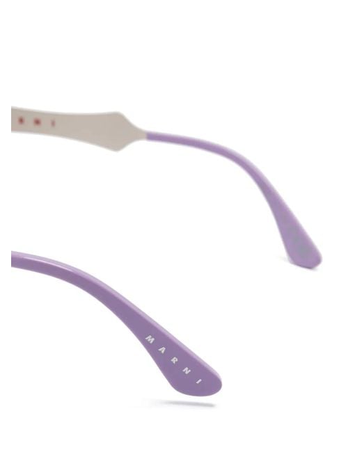 Marni White Oval-Frame Glasses