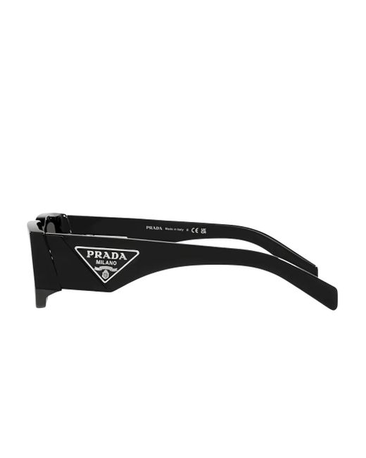 Prada Black Square-Frame Sunglasses for men