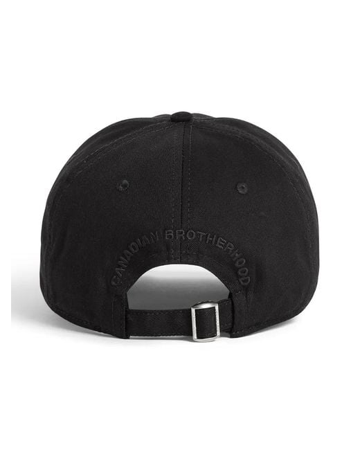 DSquared² Black Cap With A Visor for men