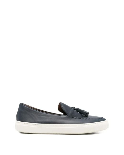 Fratelli Rossetti Blue Tassel-Detail Loafers for men