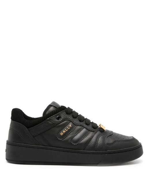 Bally Black Royalty Lace-up Leather Sneakers for men