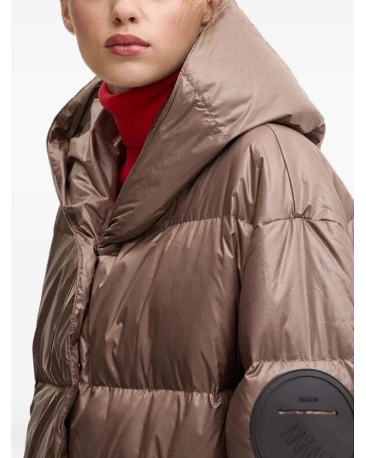 MMC Studio Brown Quilted Hooded Jacket