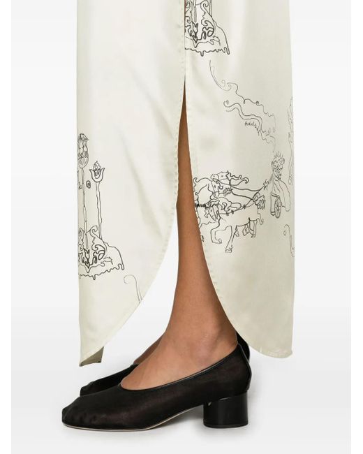 Nanushka White Damala Midi Dress