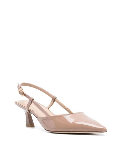 Stuart Weitzman Pink Vinnie 50 Slingback Pumps For