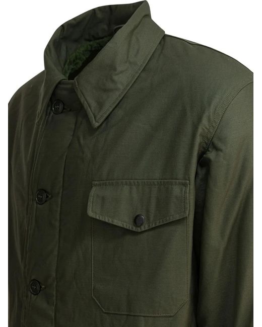 Buzz Rickson's Green Button Pocket Jacket for men