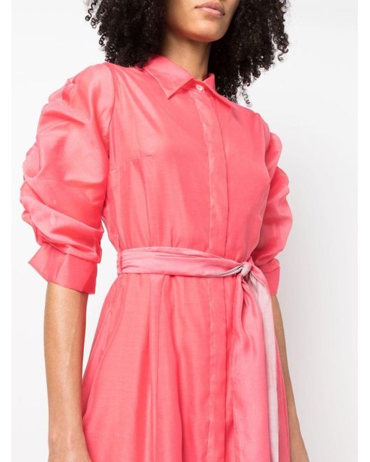 Robe Tena à taille ceinturée Baruni en coloris Pink