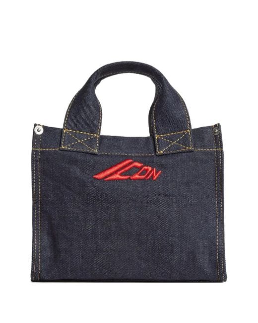 DSquared² Blue Tote Bag Aus Denim
