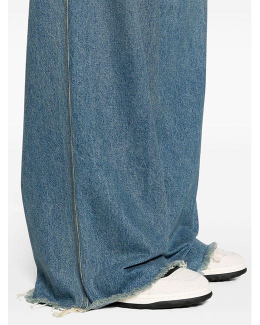 Gucci Wide-Leg-Jeans mit Logo-Patch in Blue für Herren