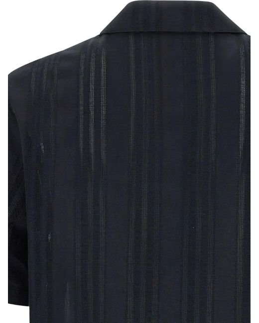 Represent Blue Logo-Embroidered Shirt for men