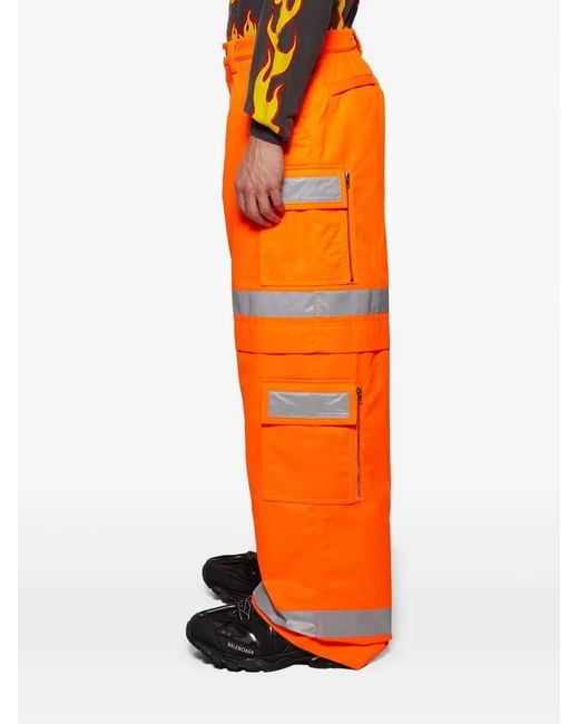 Vetements Orange Pantalon De Jogging À Lien De Resserrage for men
