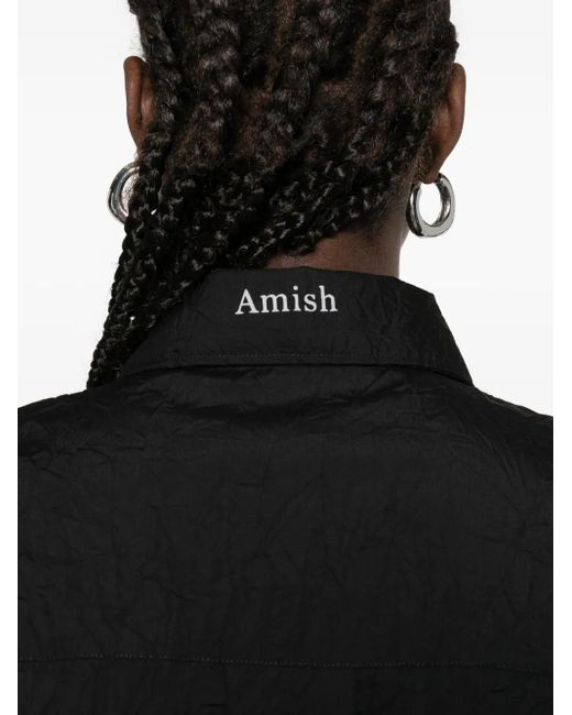 Camicia Con Bottoni di AMISH in Black