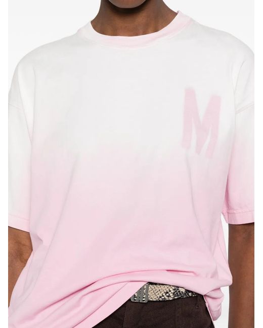 Moschino Pink Moschino Letter-Print T-Shirt