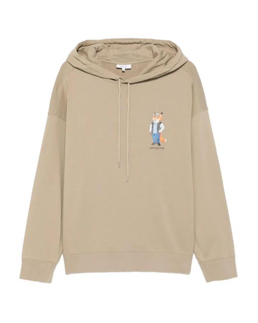 メンズ Maison Kitsuné ロゴ パーカー Natural