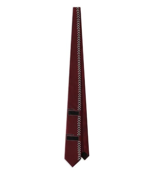 Dolce & Gabbana Purple Appliqué Tie for men