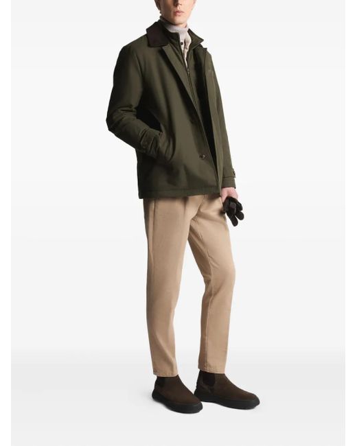 Fay Green Collared Utility Jacket for men