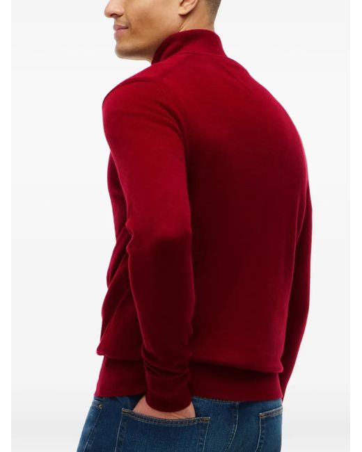 Tommy Hilfiger Quarter-Zip Logo-Embroidered Sweater for men
