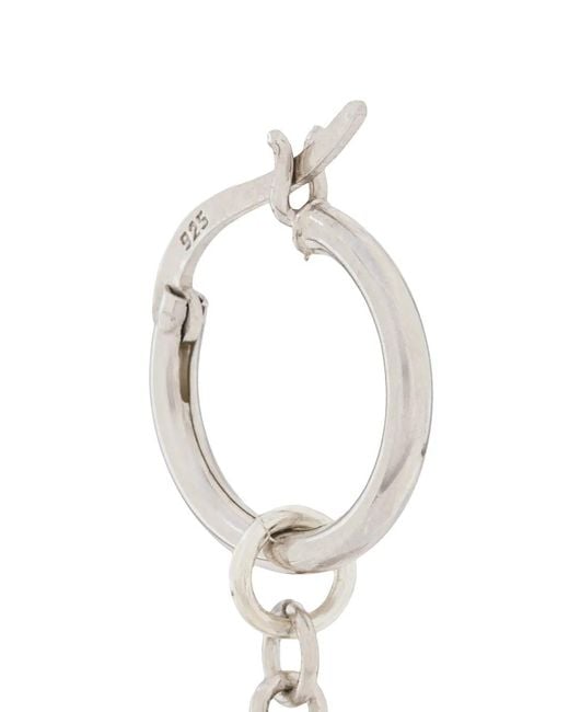 True Rocks White Mini Star Hoop Earring