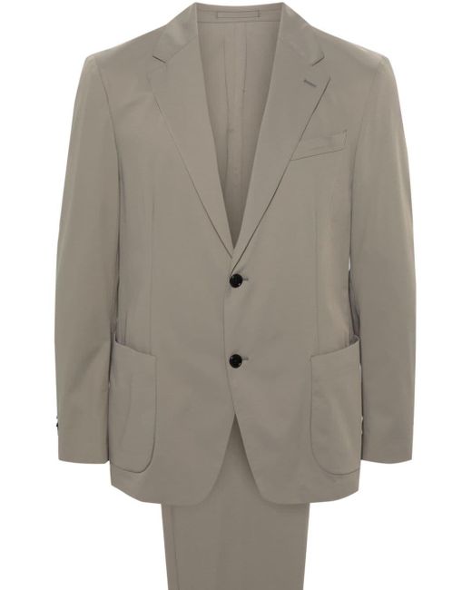 Lardini Gray Taffeta Single-breasted Suit for men