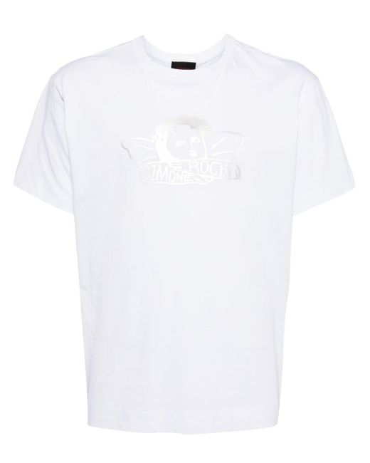 Simone Rocha White T-Shirt mit grafischem Print