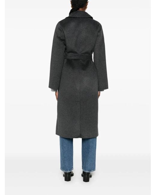 The Curated Collection Black Belted Tailored Coat