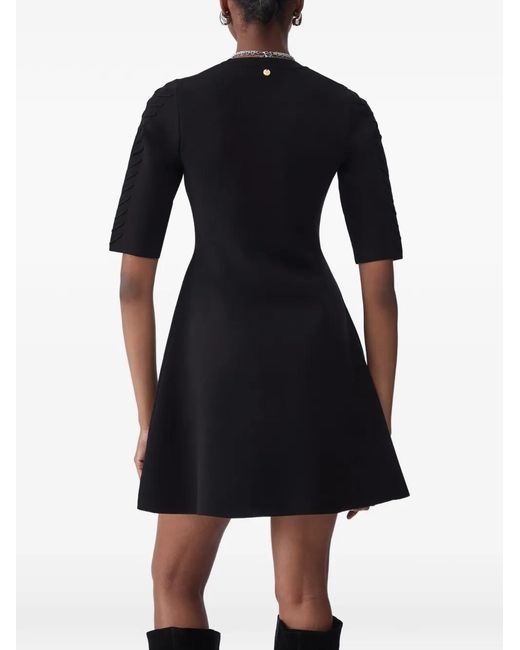 Liu Jo Black Knit Fit & Flare Dress