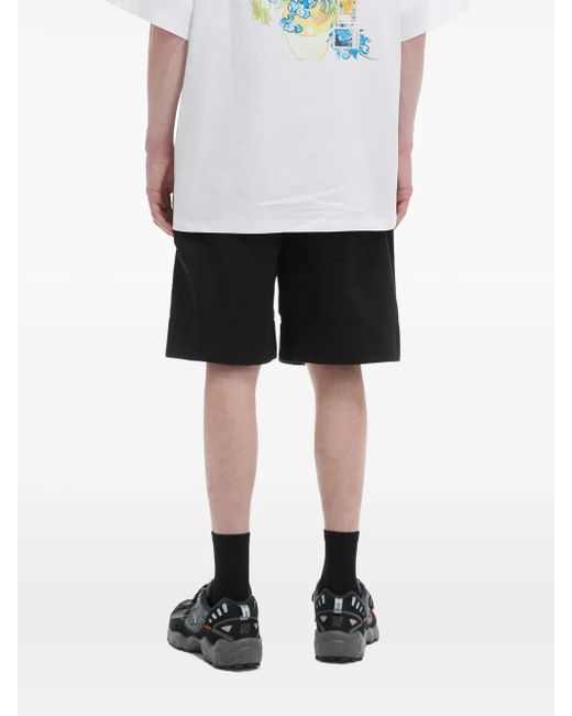Musium Div. Black Elasticated Shorts for men