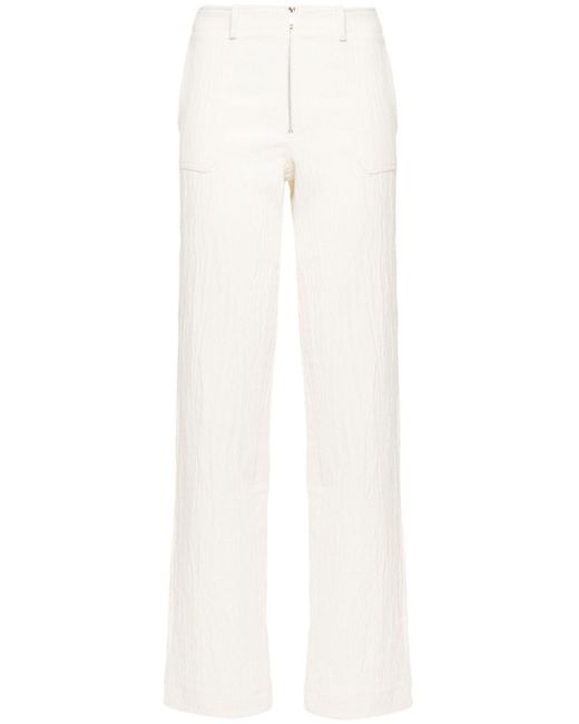 Musier Paris White Mama Low-rise Trousers