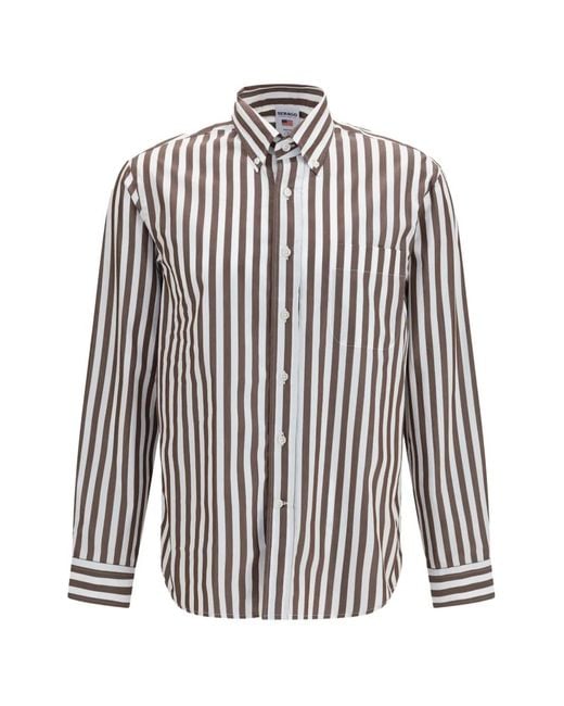 Sebago White Nezinscot Striped Shirt