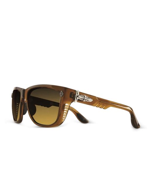 Chrome Hearts Brown Disco Stick Sunglasses
