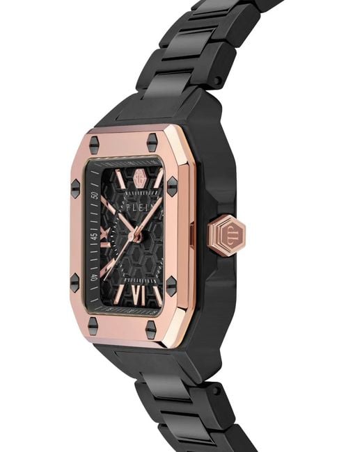 Philipp Plein Gray Hexagonal 42Mm Watch for men