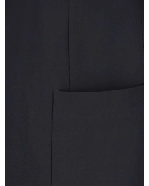 Giorgio Armani Blue Mandarin-Collar Wool Jacket for men