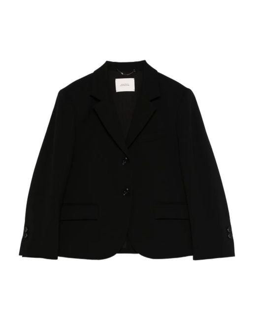 Dorothee Schumacher Women's Black Punto Milano Button Blazer