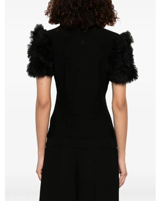 Givenchy Black Poloshirt Mit Pompon-Detail