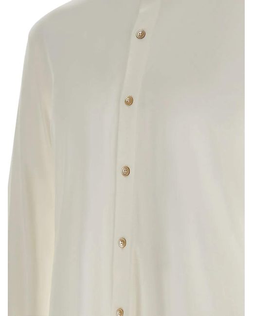 Eleventy White Classic Cotton-Blend Shirt for men