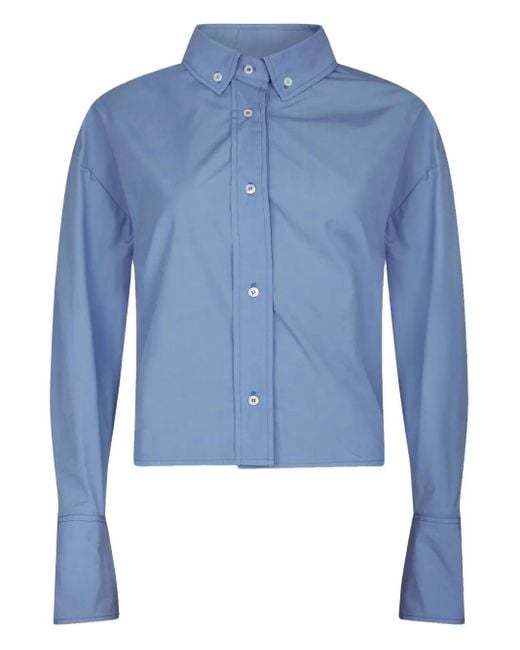 Camisa Pulau con botones Loulou de color Blue
