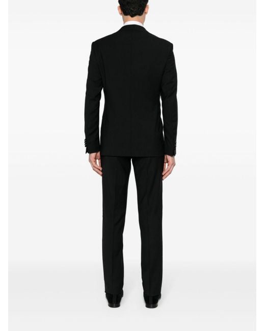 Costume à simple boutonnage Giorgio Armani pour homme en coloris Black