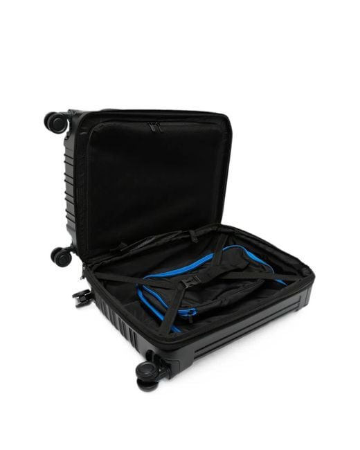 Piquadro Black Logo-Detail Suitcase for men