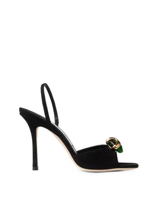 Jimmy Choo Black Emani 100 Sandals