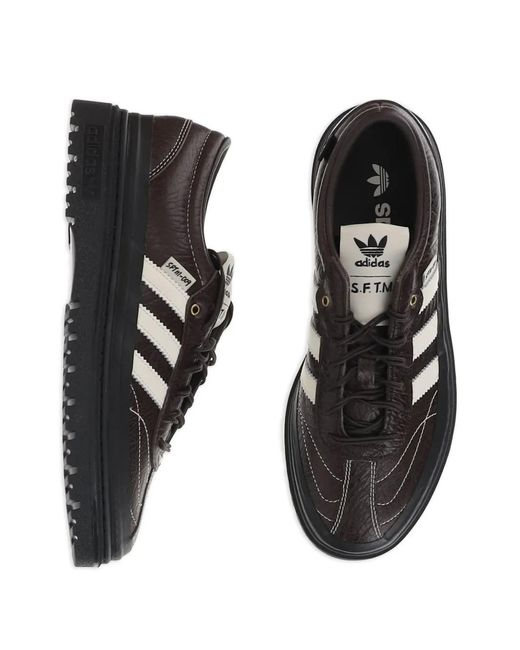 Song For The Mute Gray X Adidas 007 Samba Lx Freizeit Low-Top Leather Sneakers for men