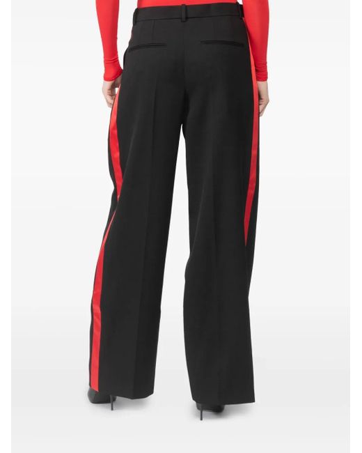 Wardrobe NYC Black Side-Stripe Palazzo Pants